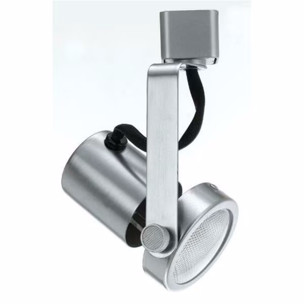 2-Wire Connection Gimbal Linear Track Lighting Head - Brushed Steel, Cal Lighting, Mfr#: JT-240-BS